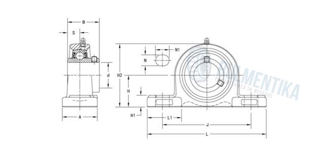 Lagar UCP216 Koyo