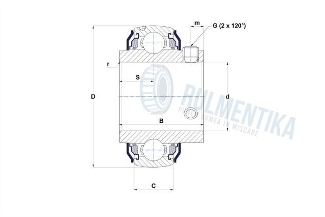 Rulment UC206 AGRO SNR