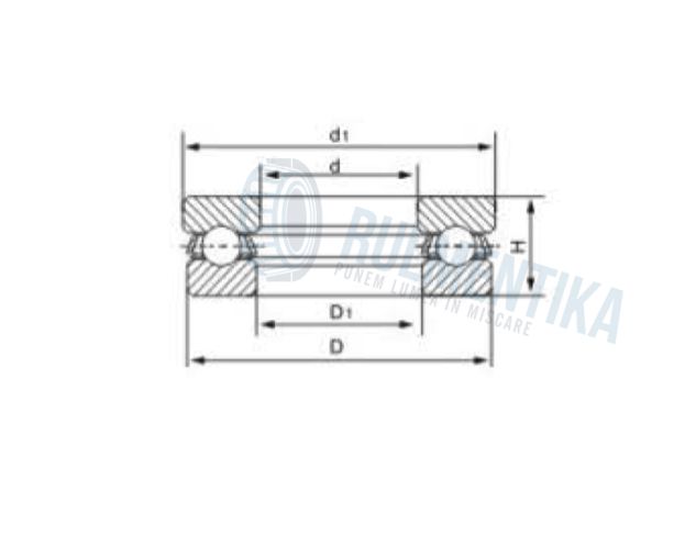 Rulment 51206 SLAVIA