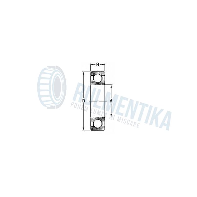 Rulment 6004-2RSH SKF