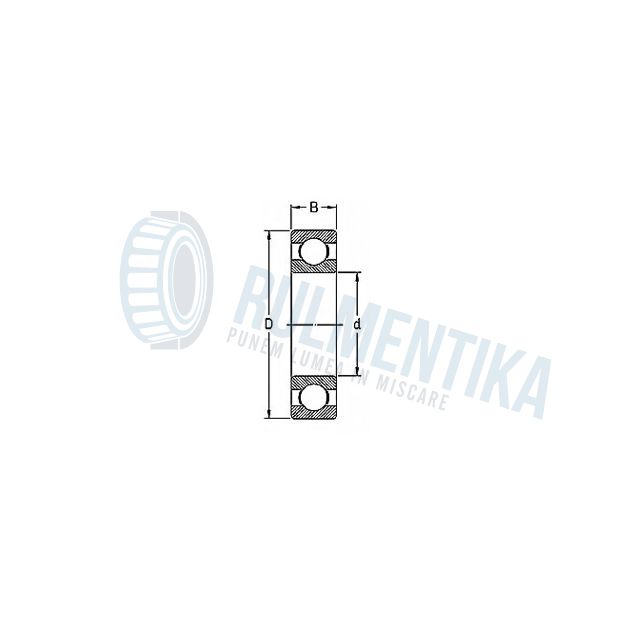 Rulment 608 2RS IMP