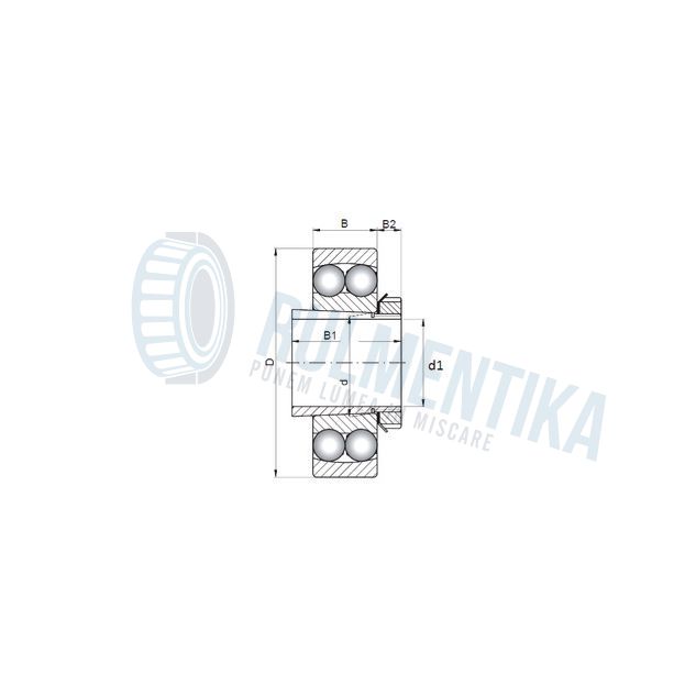 Rulment 1207 K+H207 BBC-R