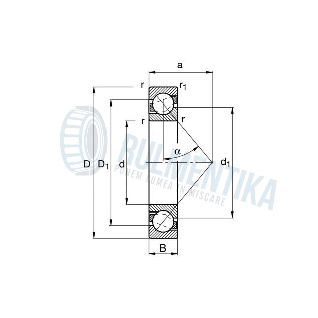 Rulment B7206-C-2RSD-T-P4S-UL CSC