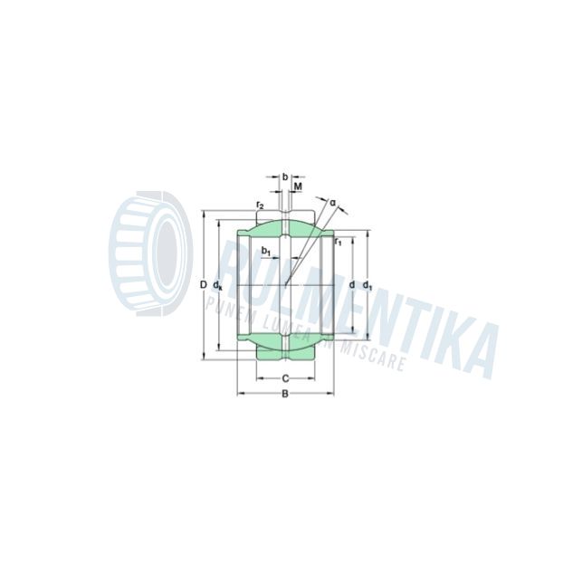 Articulatie sferica GEG80 ES 2RS IMP