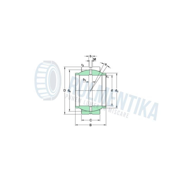 Articulatie sferica GEG50 ES 2RS IMP