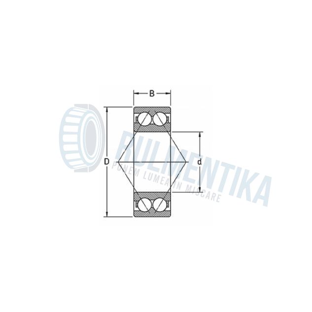 Rulment 3207 2RS IMP