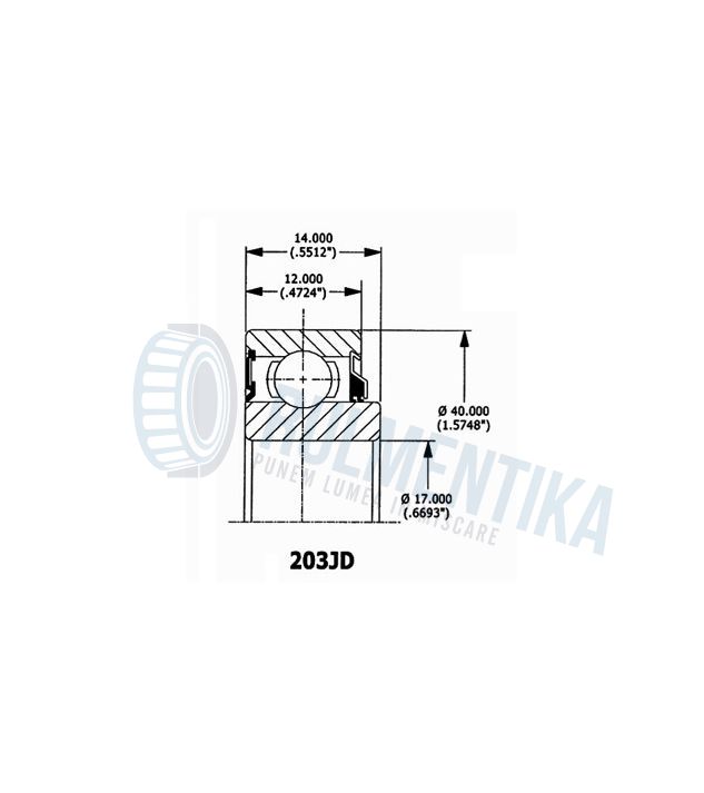 Rulment 203JD GREENLY