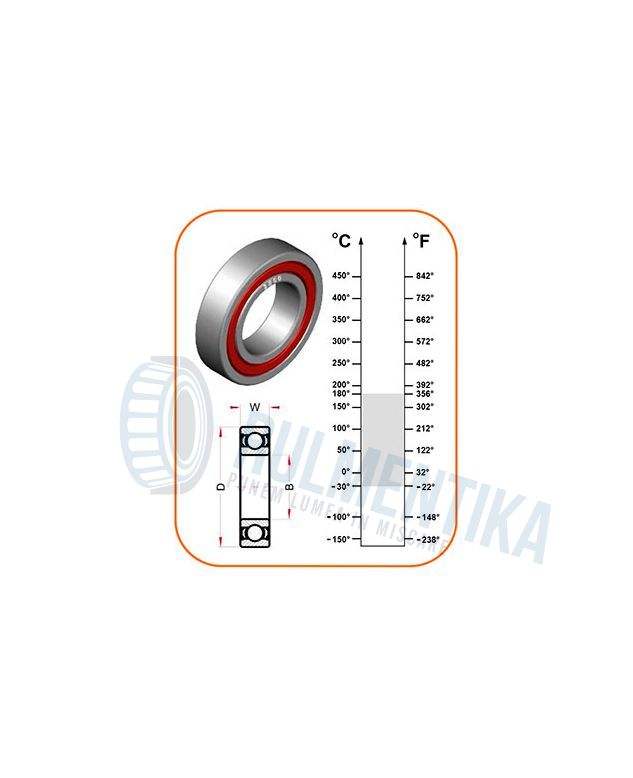 Rulment 6201 VT180 2RS/C3 BECO